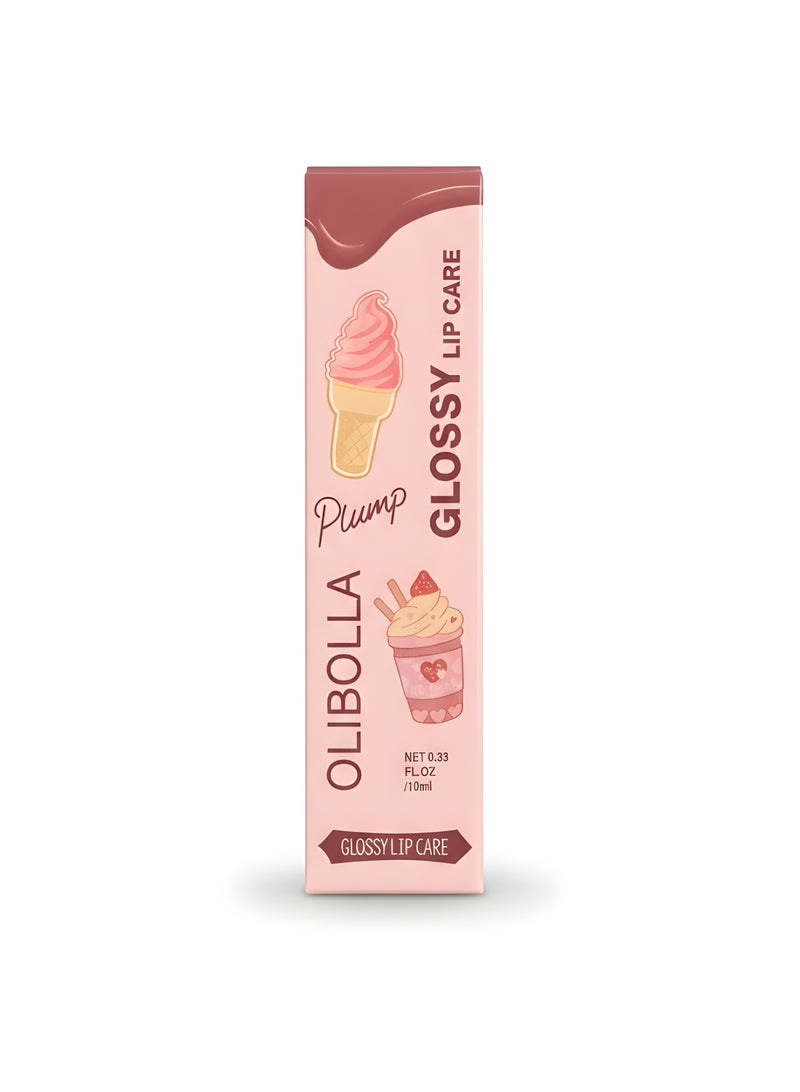Olibolla Plump Glossy lip care 10ml - 04 Cocoa Cookie - Image 1